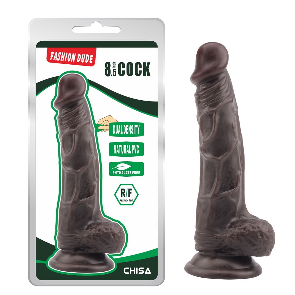 Dude Faisean- 8.5 Inch Cock-Brown